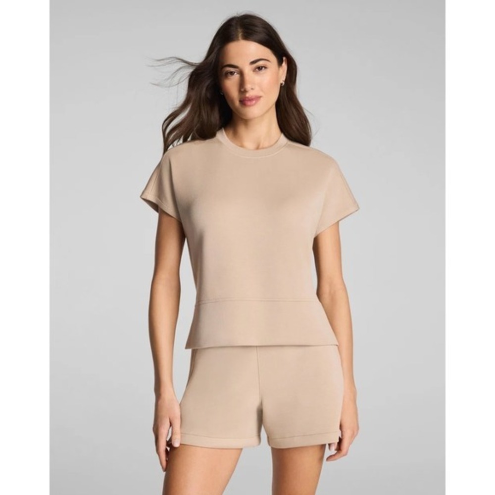 SPANX AirEssentials® Crewneck Tee NWOT dune